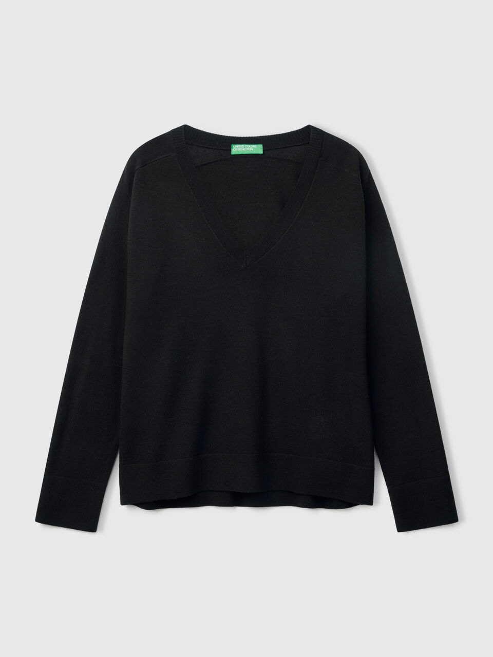 V NECK SWEATER L/S Mujer image number 1