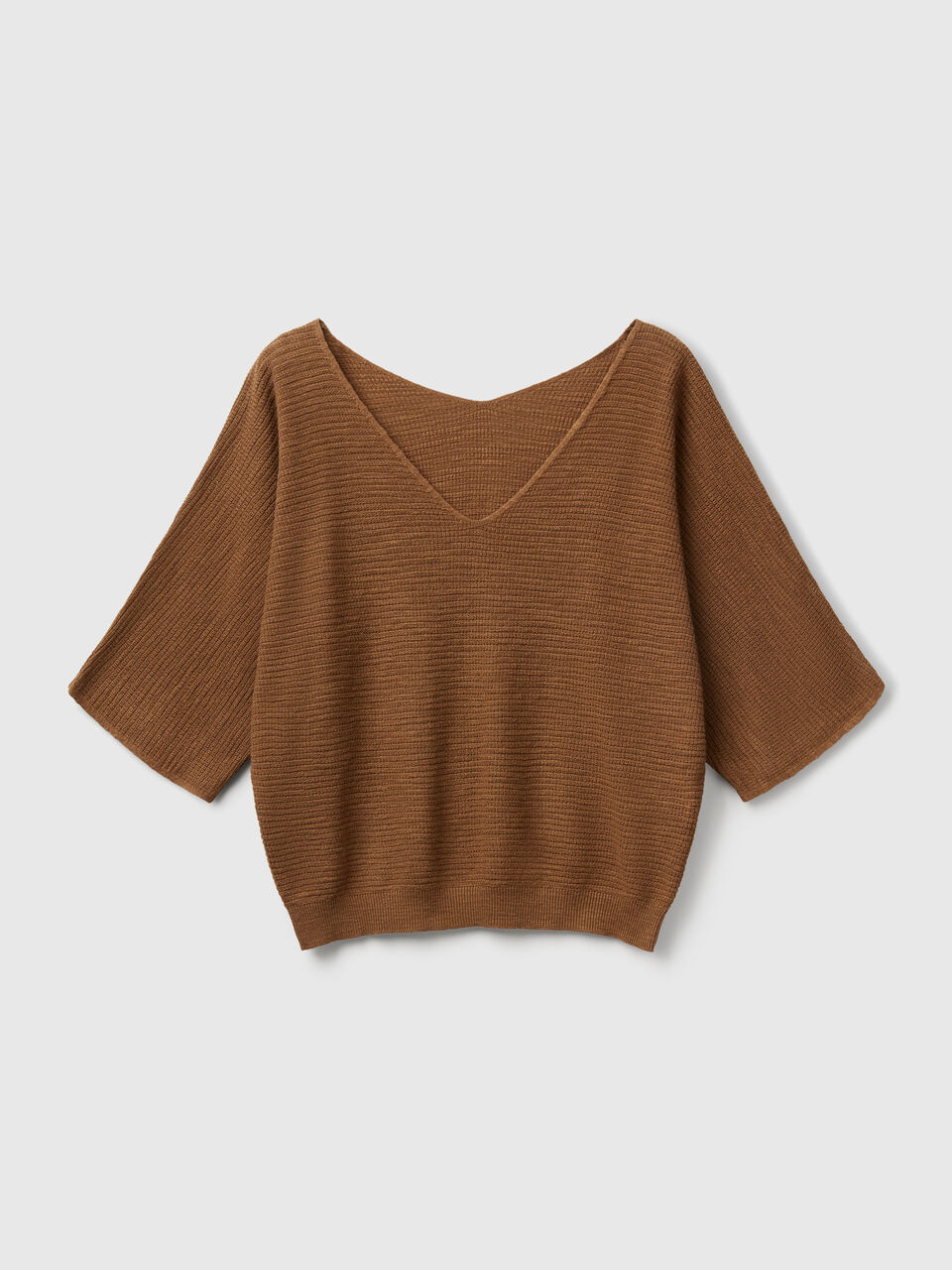 V NECK SWEATER H/S Mujer image number 1