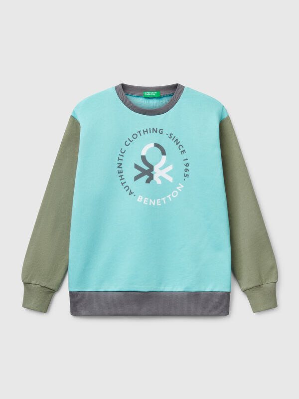 Sudadera de 100 % algodón con estampado Niño