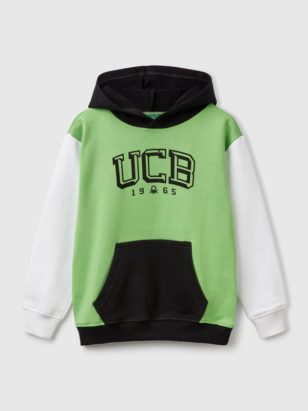Sudadera con estampado y capucha  Niño