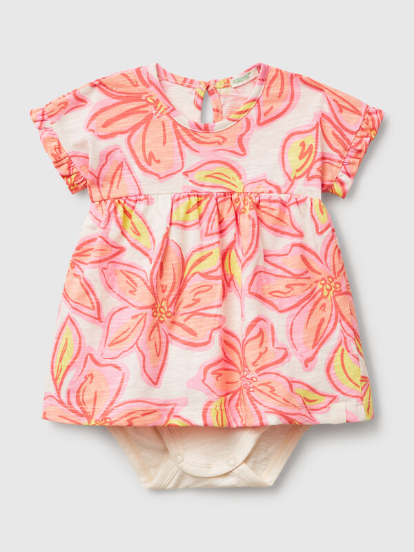 Vestido con estampado floral Recién nacidos