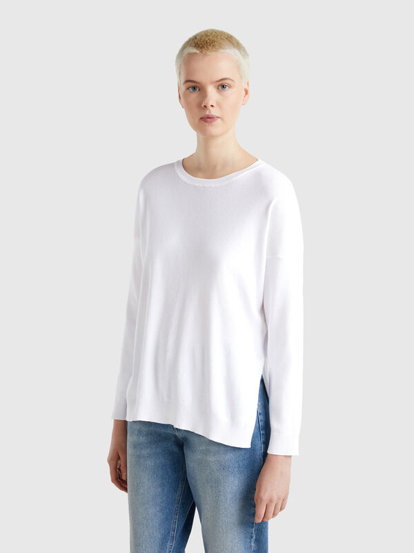 Jersey over fit de algodón Mujer