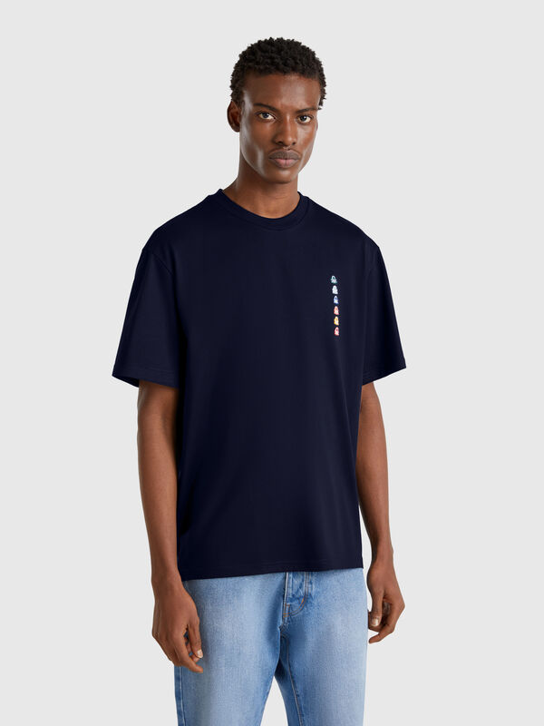 Camiseta oversize con parche Hombre