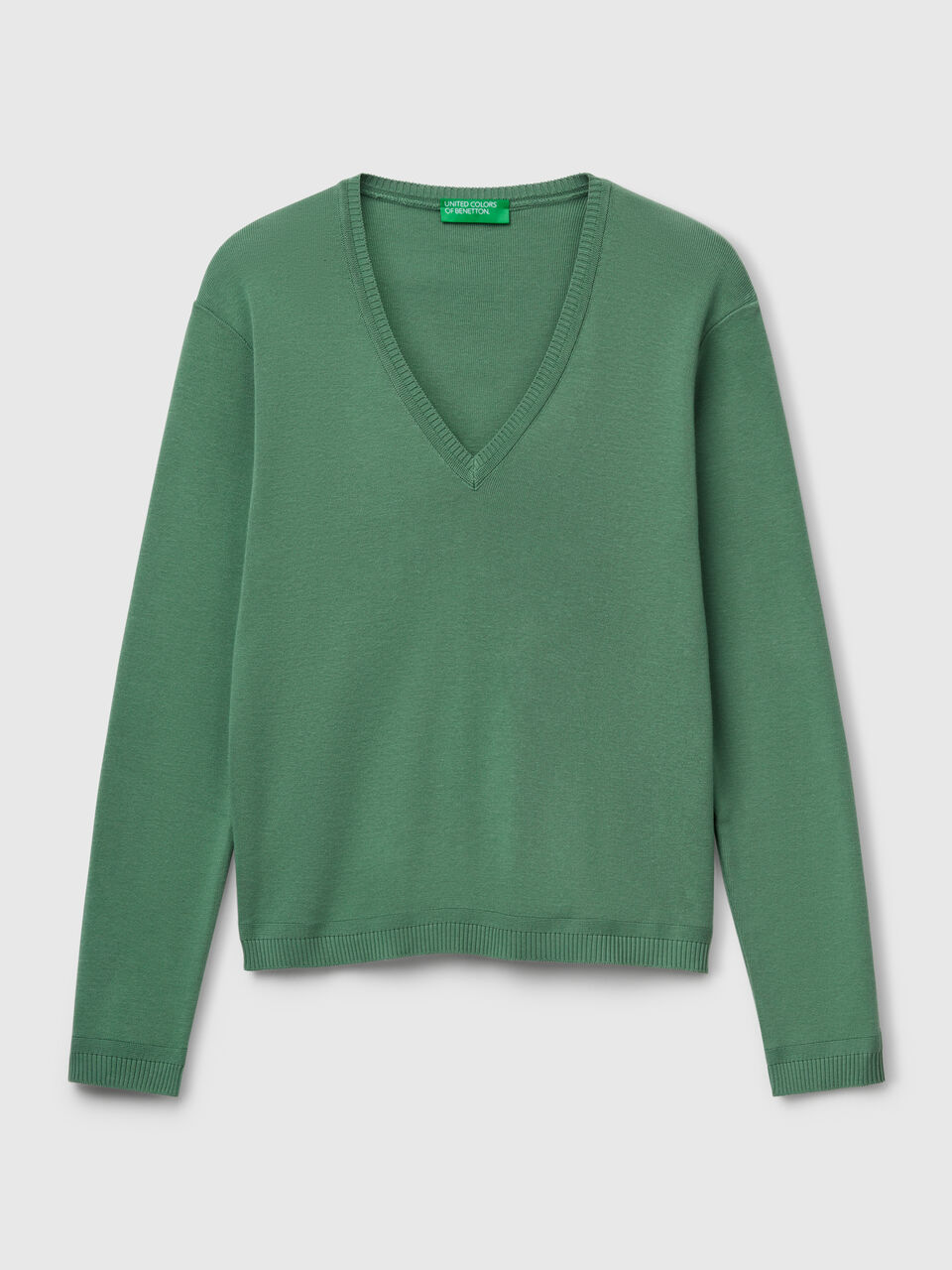 V NECK SWEATER L/S Mujer image number 1