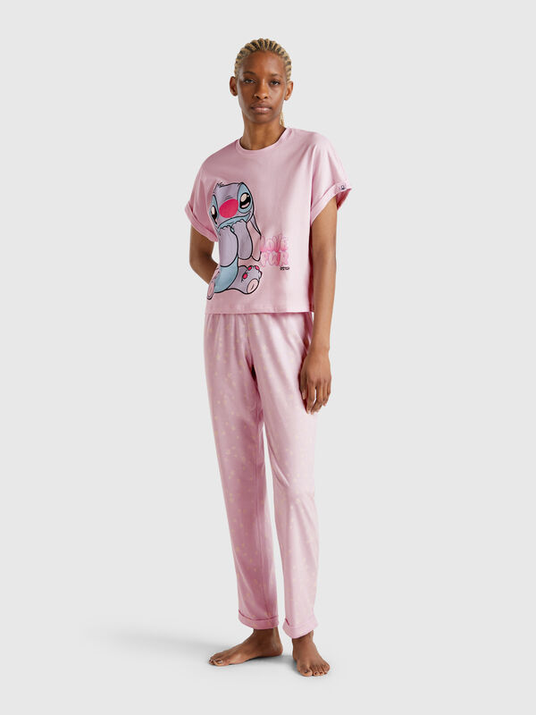 Pantalón estampado en mezcla de viscosa Mujer