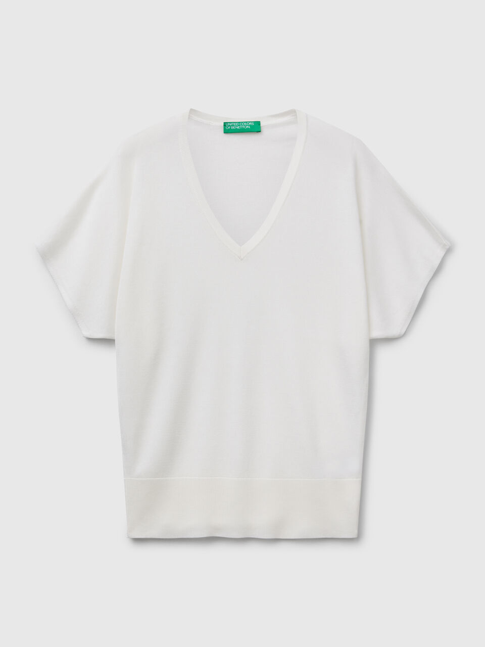V NECK SWEATER H/S Mujer image number 1