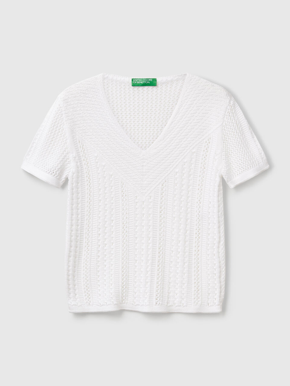 V NECK SWEATER H/S Mujer image number 1