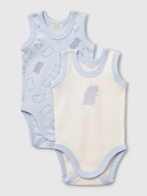 Dos bodis camisola estampados Recién nacidos