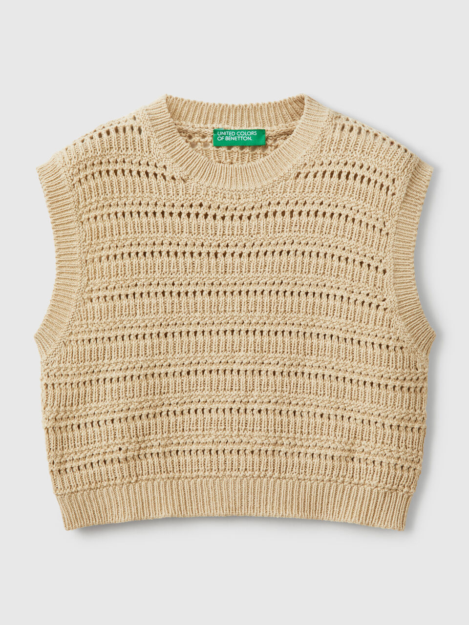 SLEEVELESS SWEATER Niña image number 1