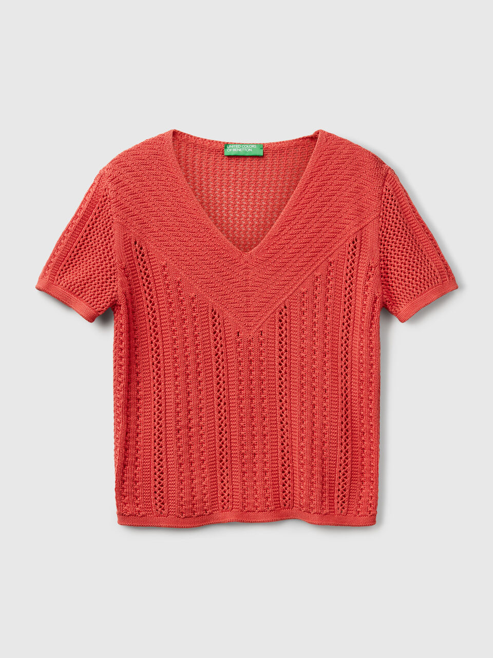 V NECK SWEATER H/S Mujer image number 1