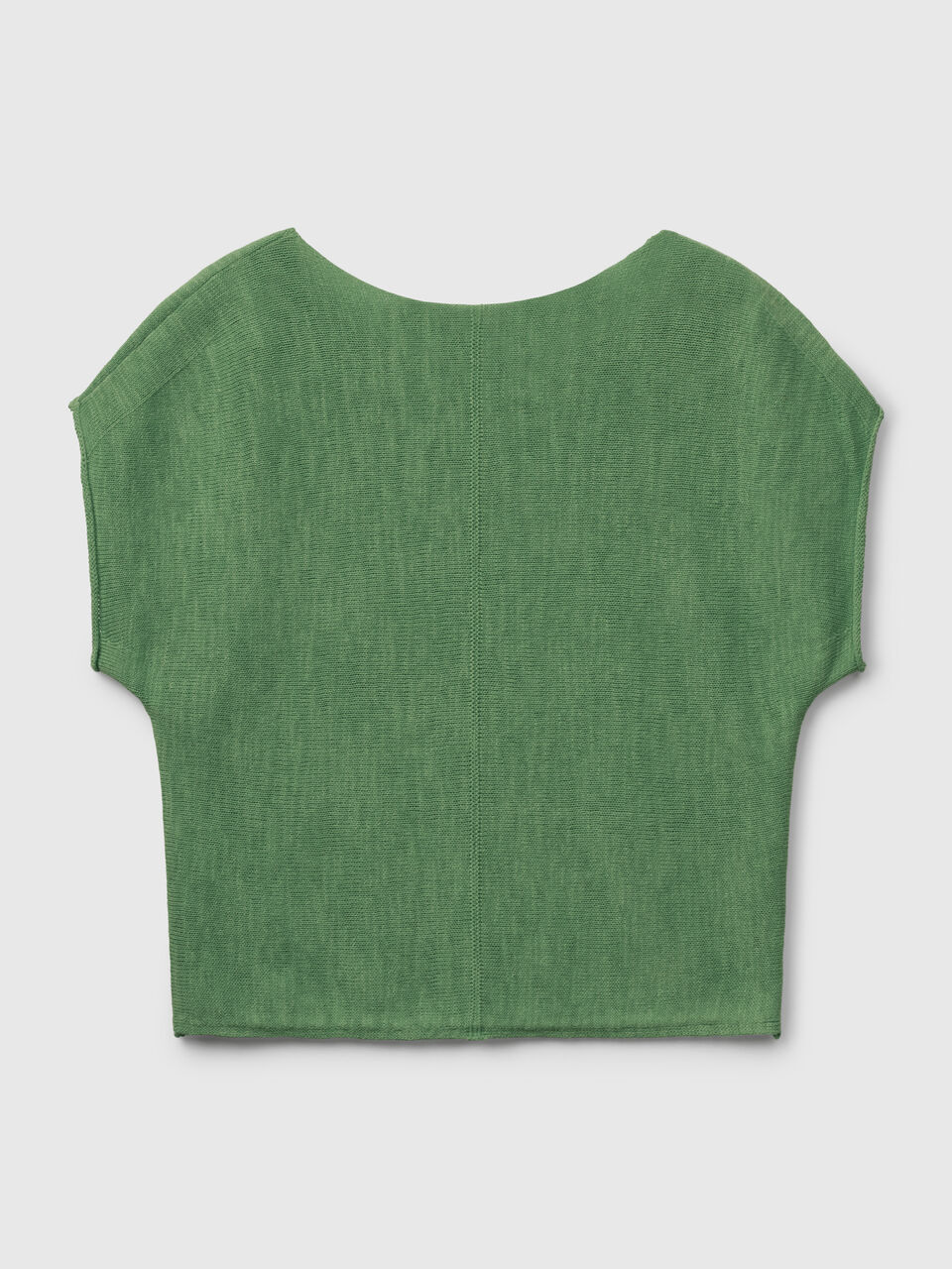 S/L V NECK SWEATER Mujer image number 2