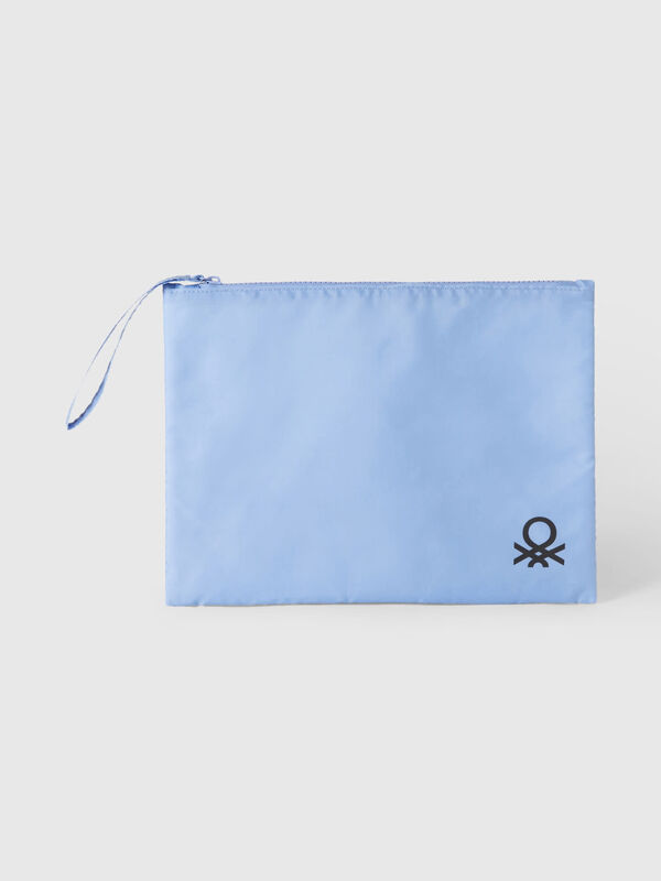 Bolso plano grande con logotipo