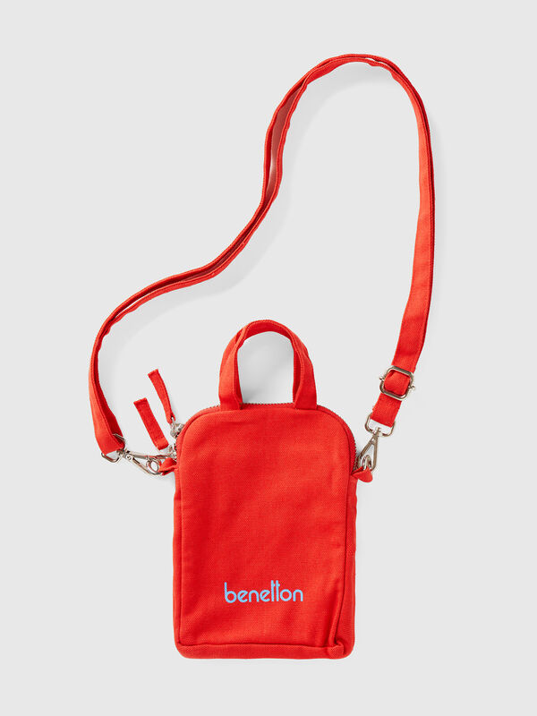 Funda para móvil roja de 100 % algodón