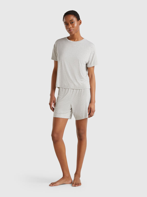 Pantalón corto de Modal elástico Mujer