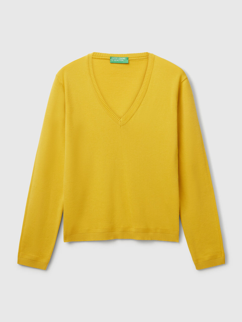 V NECK SWEATER L/S Mujer image number 1