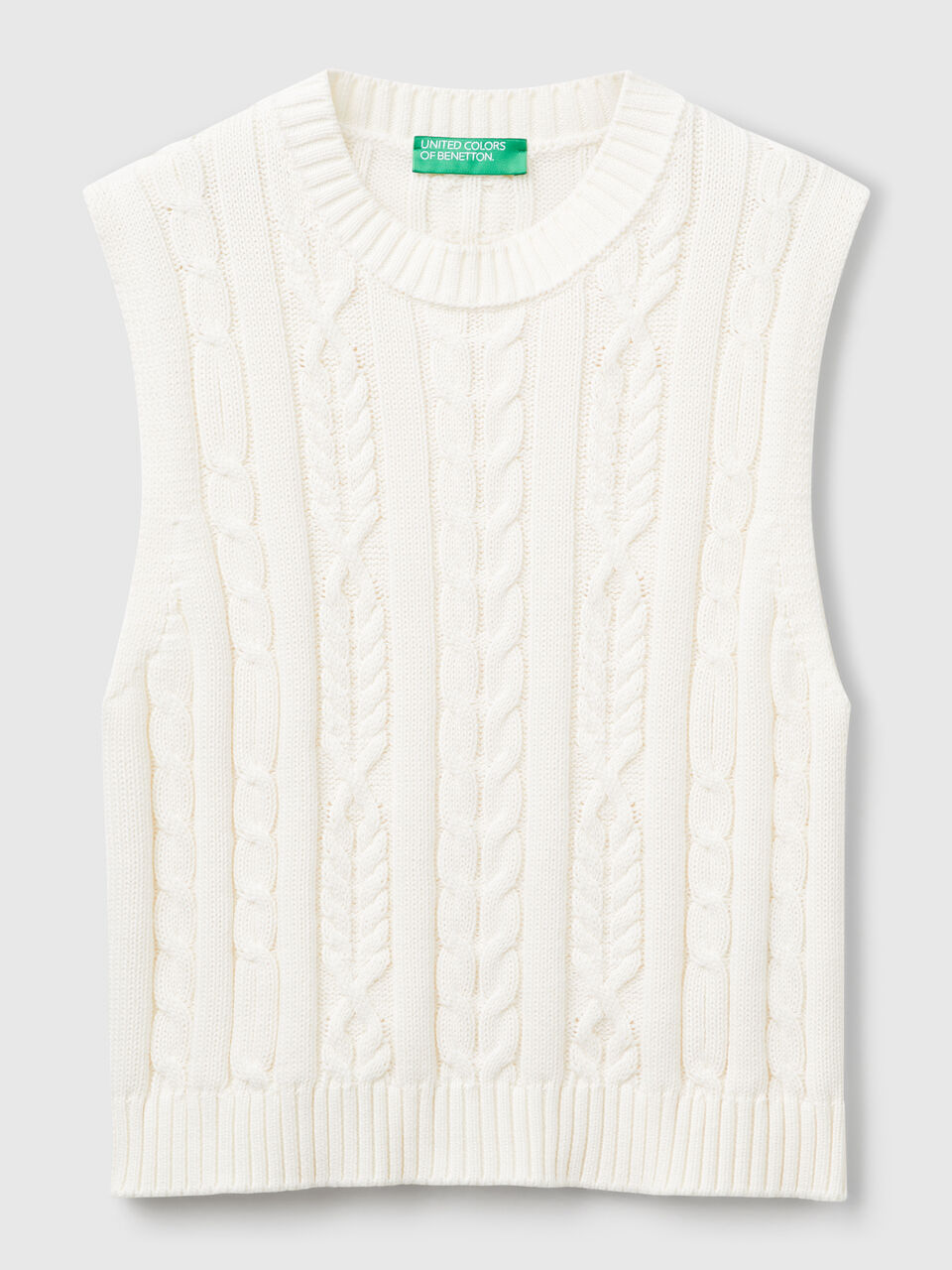 SLEEVELESS SWEATER Mujer image number 1