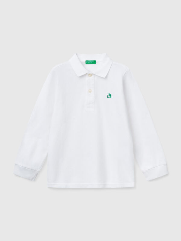 Polo de manga larga de algodón  Niño