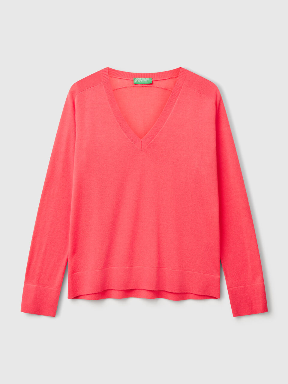 V NECK SWEATER L/S Mujer image number 1
