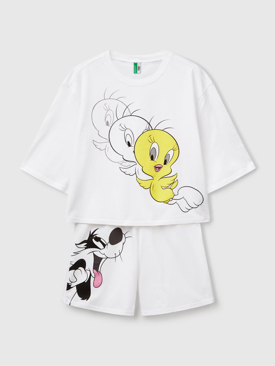 PYJAMA(T-SHIRT+SHORT Mujer image number 1