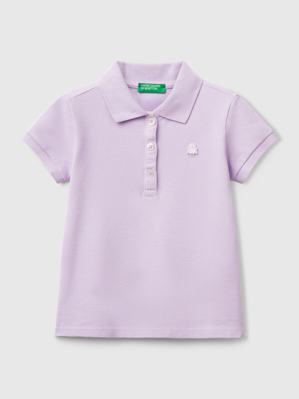 Polo de manga corta de algodón  Niña