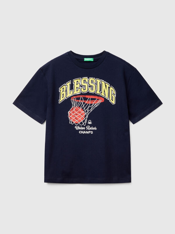 Camiseta de manga corta de algodón  Niño