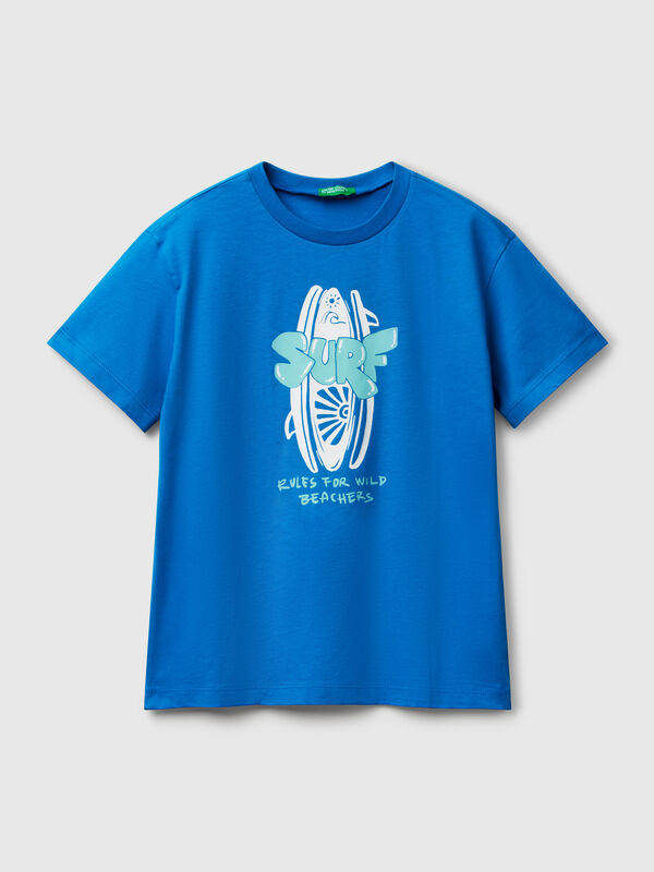 Camiseta con estampado flúor Niño