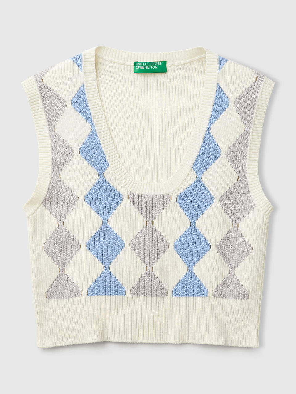 SLEEVELESS SWEATER Mujer image number 1