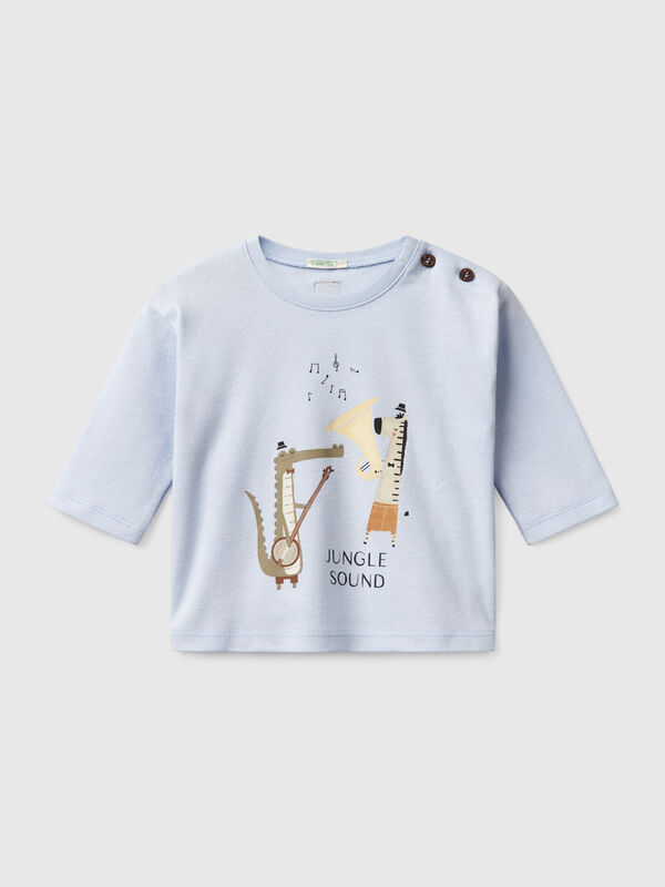 Camiseta con estampado animal Recién nacidos