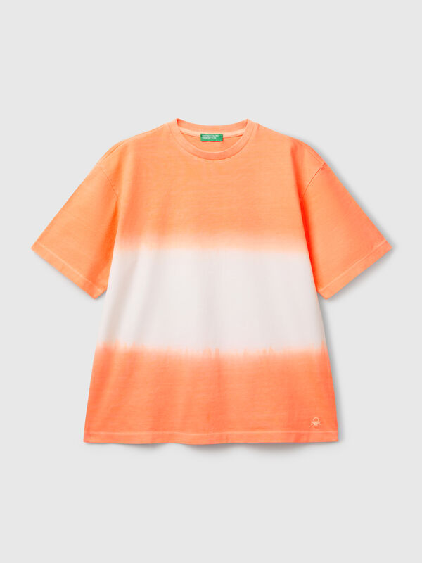 Camiseta over-fit dip-dye Niño