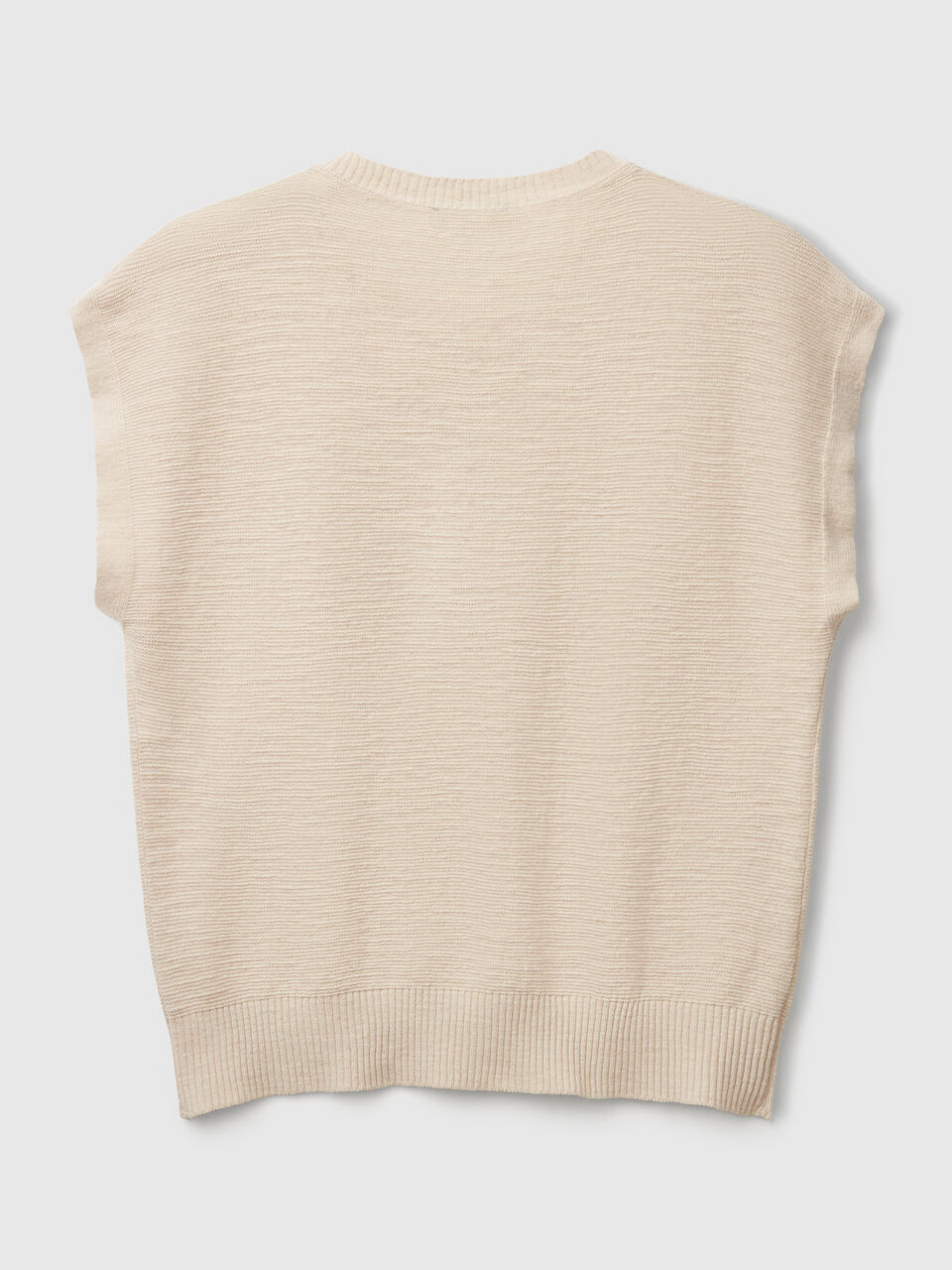 SLEEVELESS SWEATER Mujer image number 2