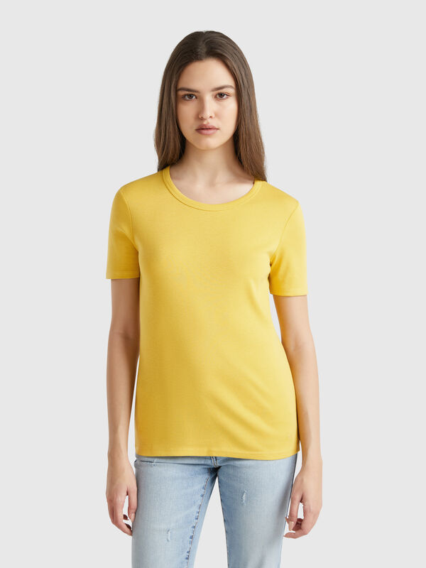 Camiseta de algodón de fibra larga Mujer