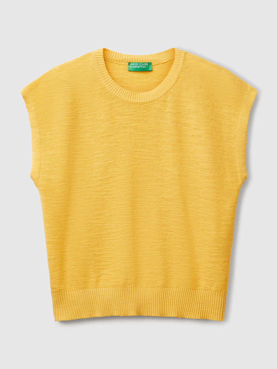 SLEEVELESS SWEATER Mujer image number 1