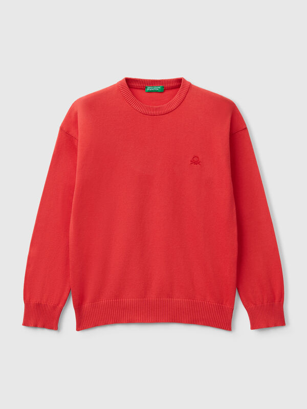Jersey de algodón puro con logotipo Niño