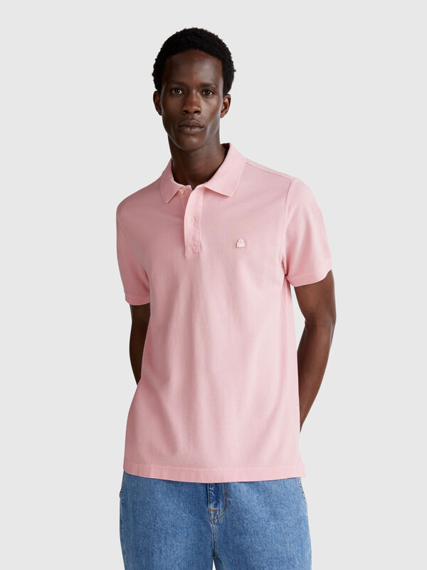 Polo regular fit rosa Hombre
