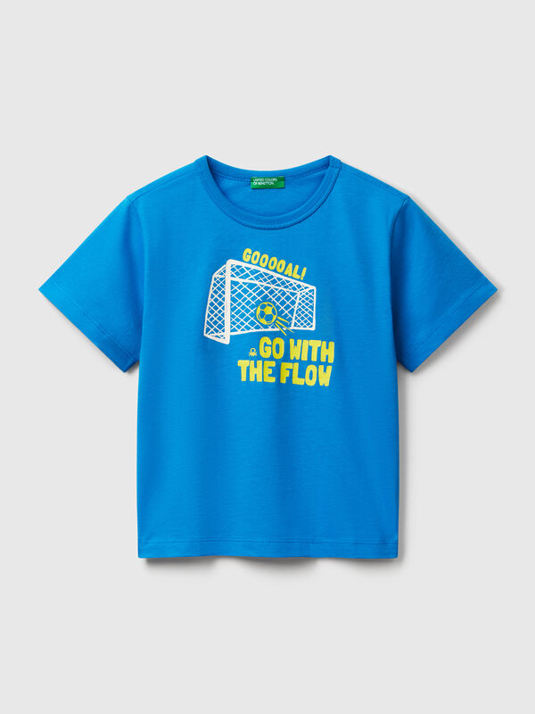 Camiseta con estampado flúor Niño