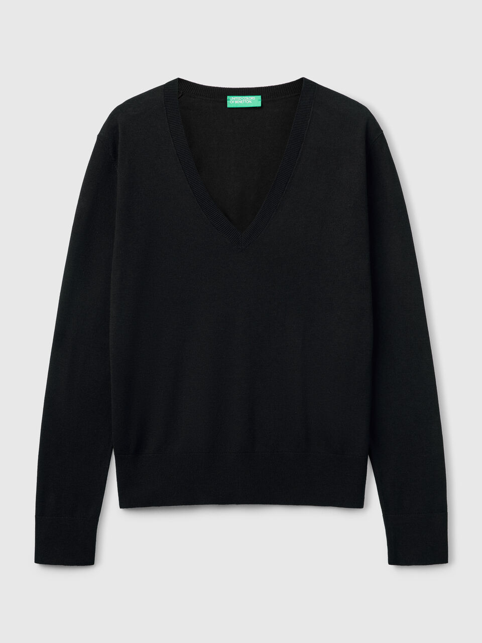 V NECK SWEATER L/S Mujer image number 1