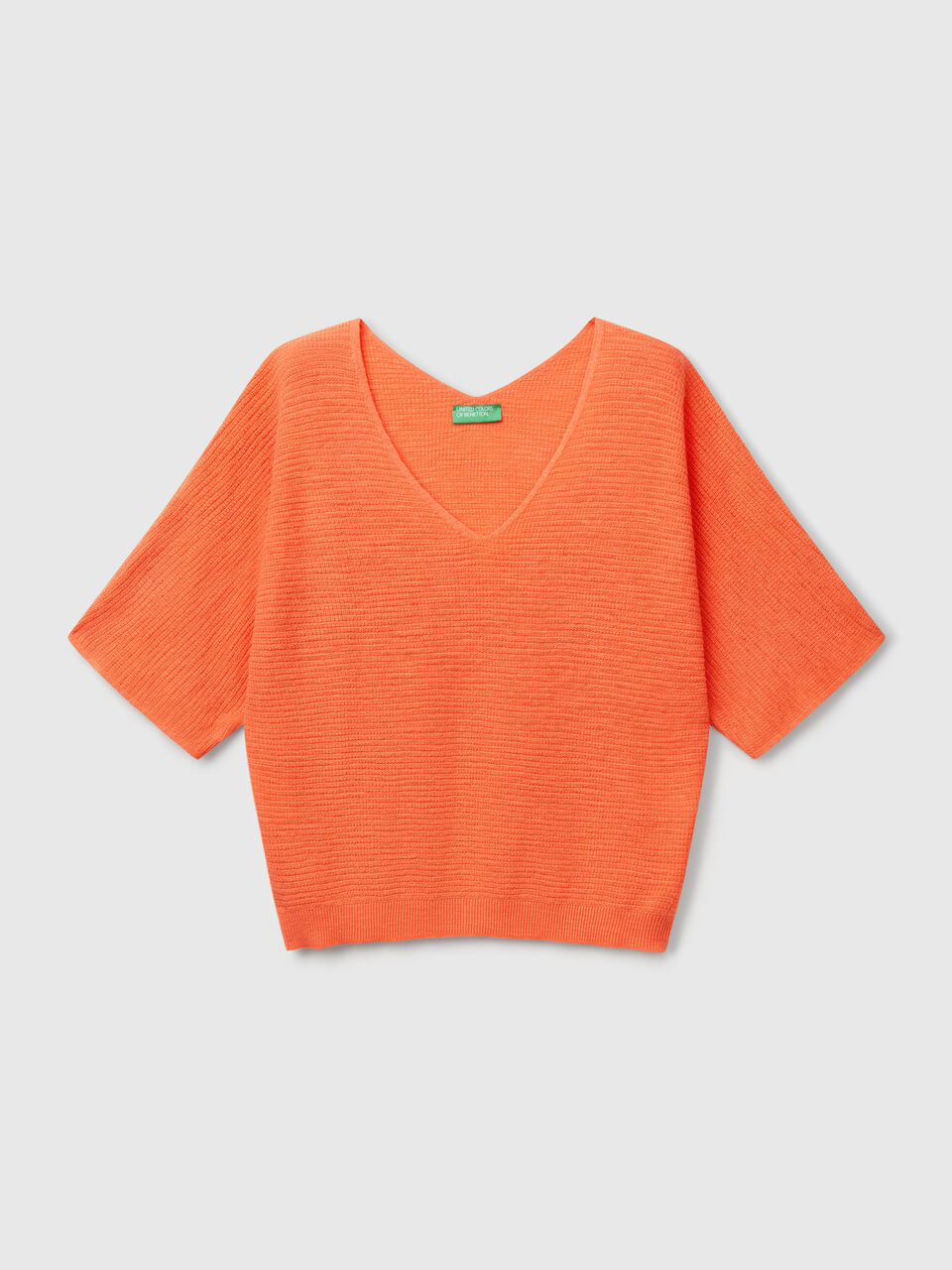 V NECK SWEATER H/S Mujer image number 1
