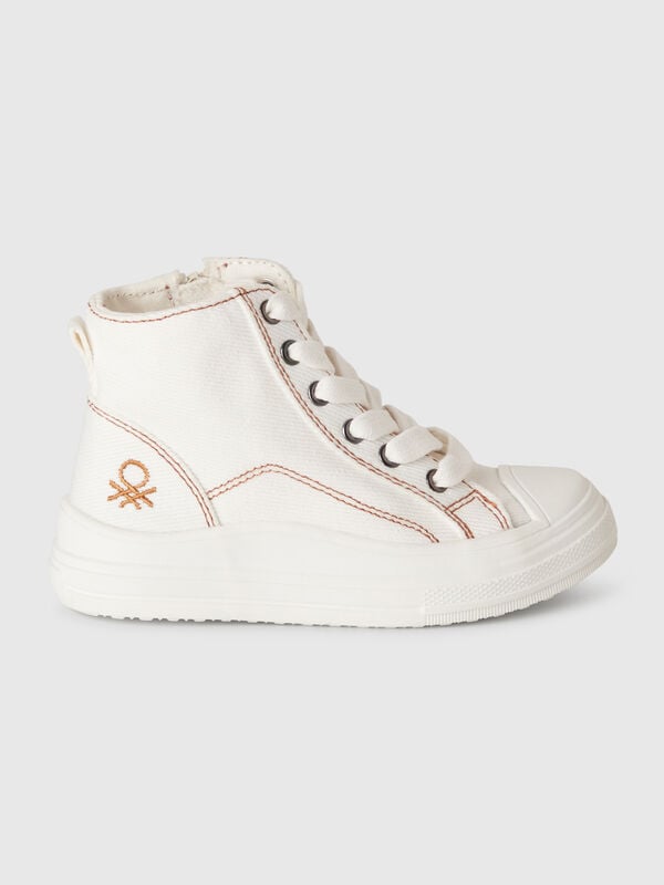 Zapatillas altas con efecto denim Niño