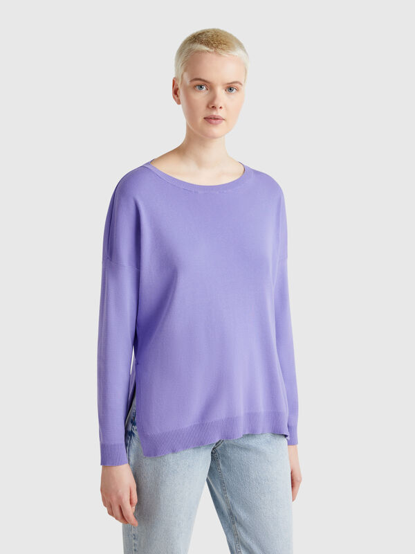 Jersey over fit de algodón Mujer