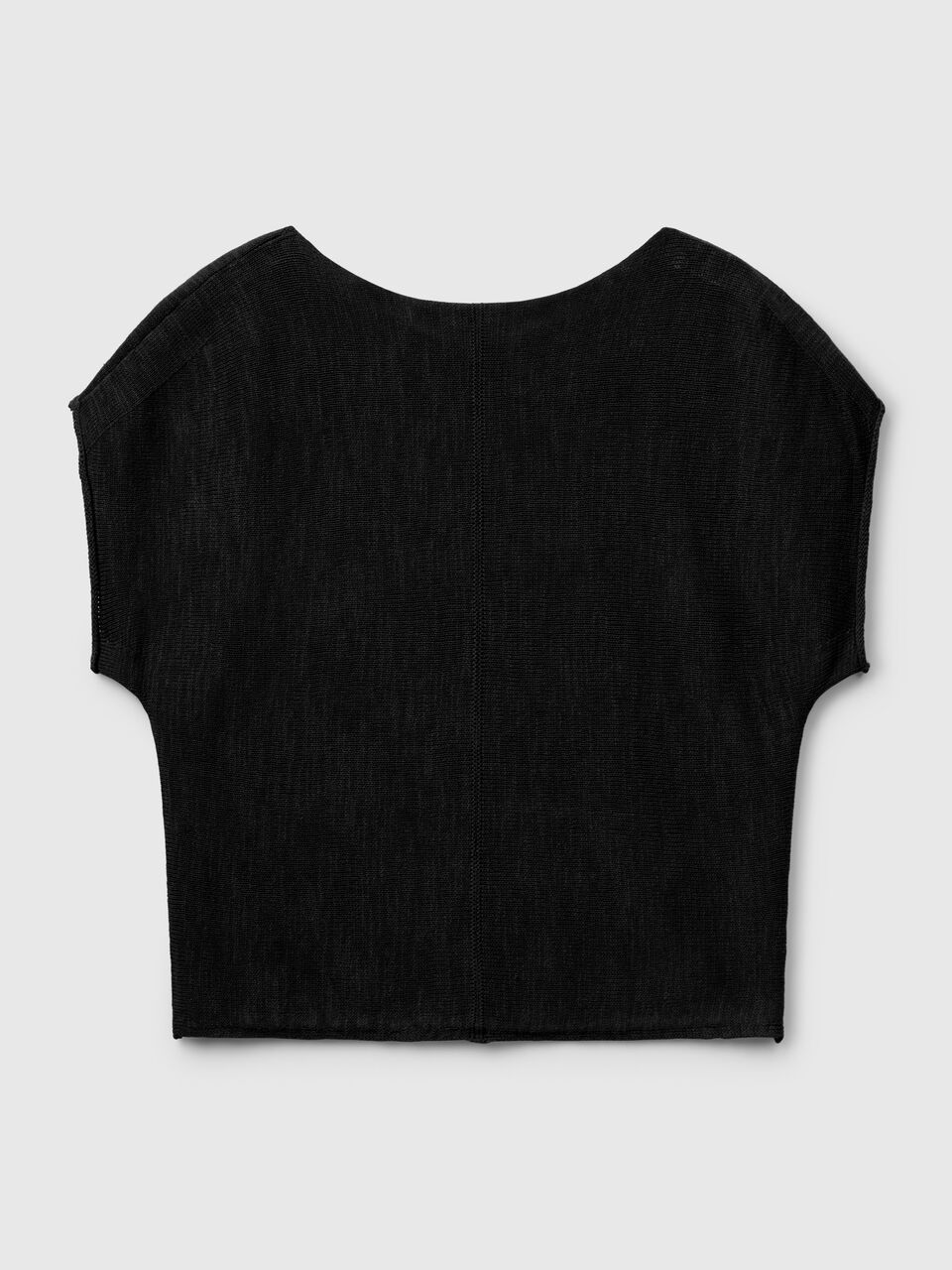 S/L V NECK SWEATER Mujer image number 2