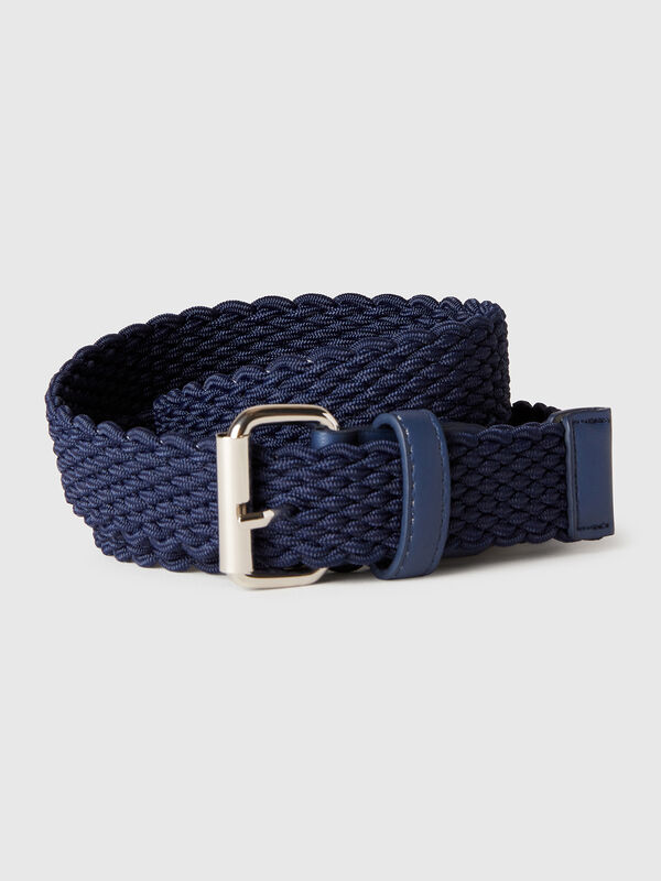 Cinturón cinta elástica azul oscuro Hombre