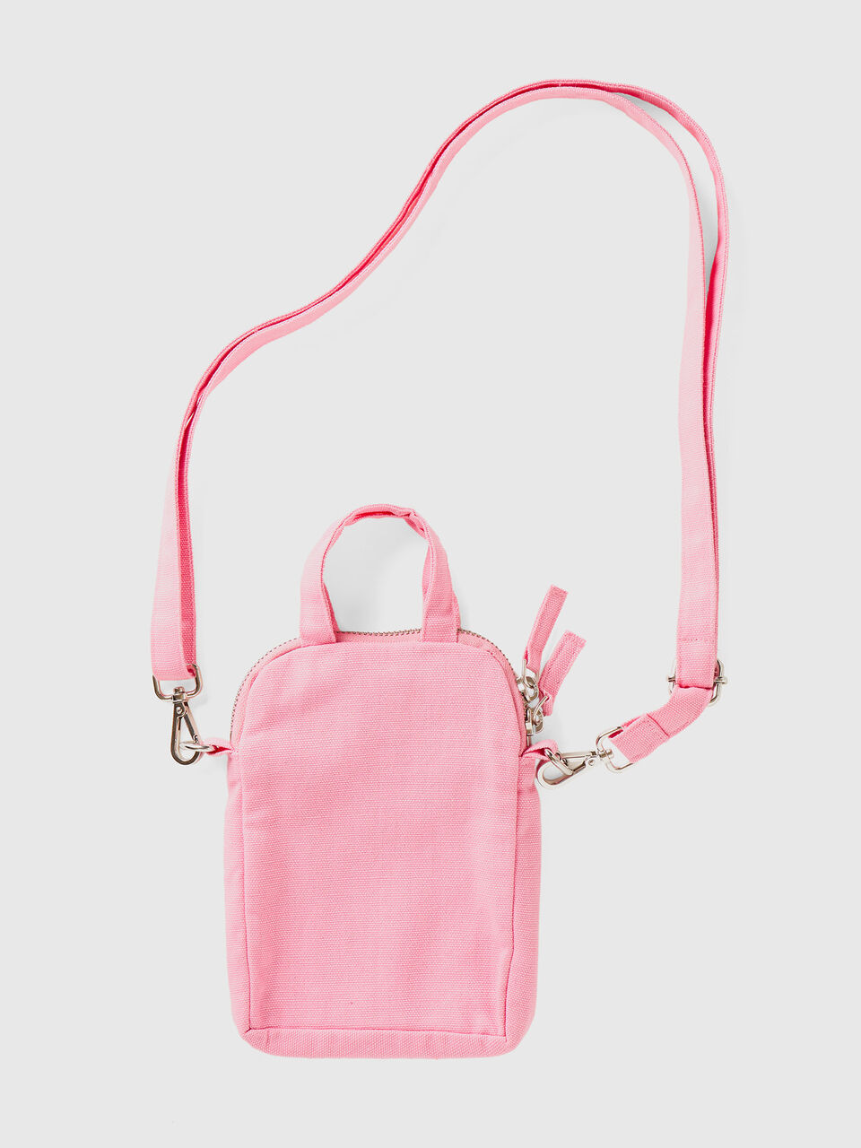 Pink cell phone holder in pure cotton image number 2