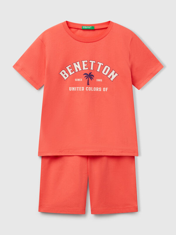 Pijama 100% algodón con logo Niño