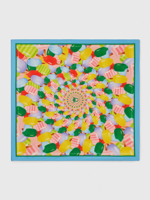 Bandana con estampado de helados Mujer