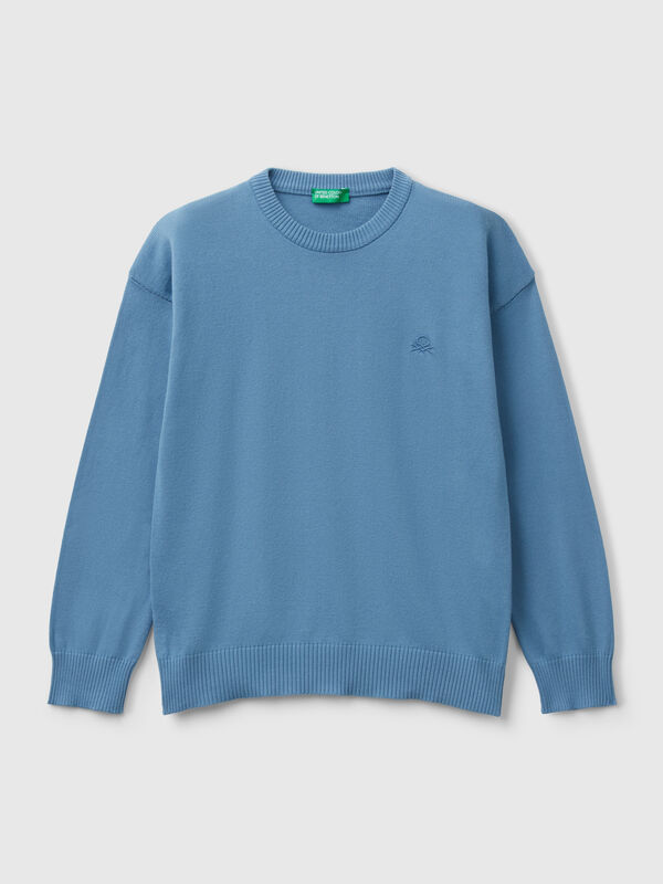 Jersey de algodón puro con logotipo Niño