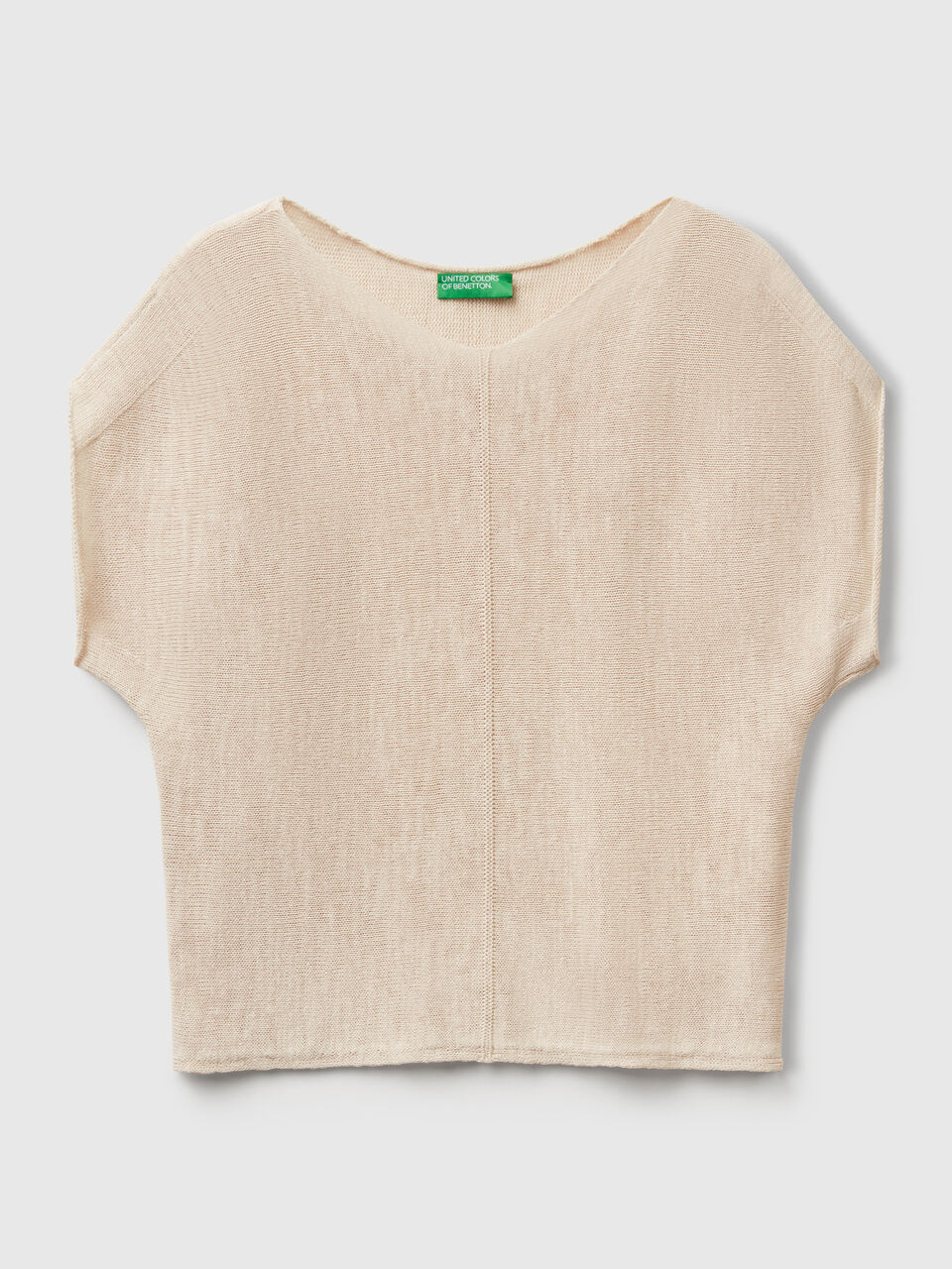 S/L V NECK SWEATER Mujer image number 1