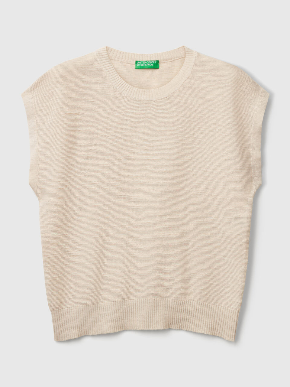 SLEEVELESS SWEATER Mujer image number 1