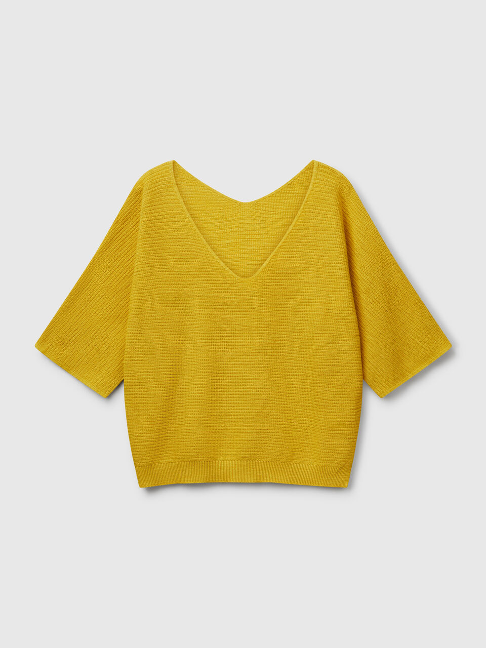 V NECK SWEATER H/S Mujer image number 1