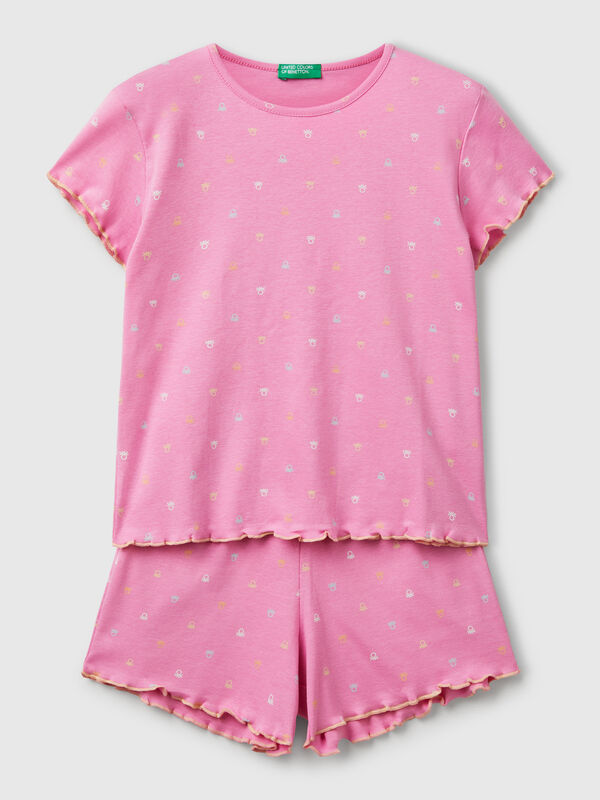Pijama con logo estampado Niña
