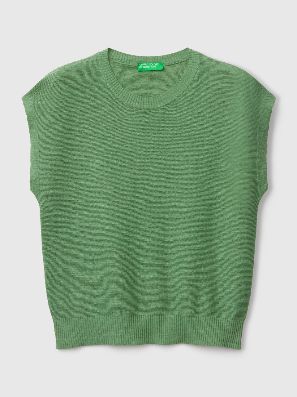 SLEEVELESS SWEATER Mujer image number 1